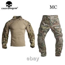 Emerson Tactical G3 Combat Shirt&Pants Combat Uniform BDU Knee Pad Tops Trousers