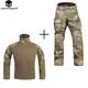 Emerson Tactical G3 Gen 3 Combat T-shirt Pants Uniform Sets Tops Trouser At-fg