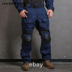 Emersongear G3 Combat Uniform Set Shirt Pant Suit Top Cargo Trousers Navy