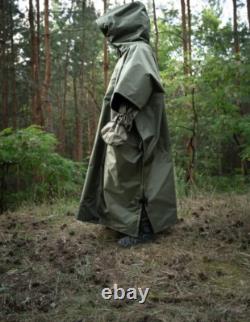 Extended set anti-drone cloak khaki poncho anti-thermal imager olive
