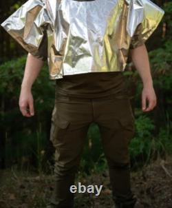 Extended set anti-drone cloak khaki poncho anti-thermal imager olive