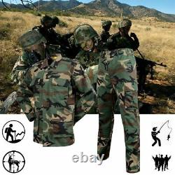 Fatigues Military Camo Uniform Vintage Army Ripstop Tactical Cargo Jacket, Pant