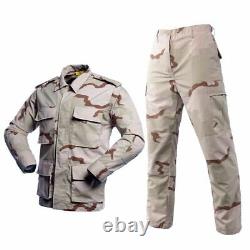 Fatigues Military Camo Uniform Vintage Army Ripstop Tactical Cargo Jacket, Pant