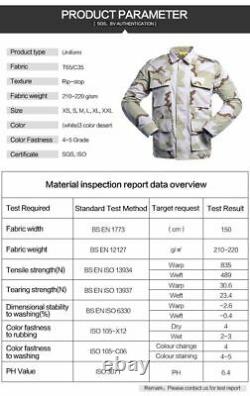 Fatigues Military Camo Uniform Vintage Army Ripstop Tactical Cargo Jacket, Pant