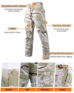 Fatigues Military Camo Uniform Vintage Army Ripstop Tactical Cargo Jacket, Pant