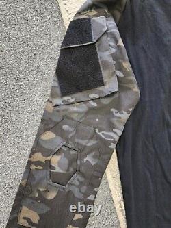 HANWILD Men's Military Uniform Tactical Suit Combat Shirt & Pants BDU, M 32