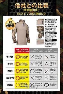 HEAT VOICE Sabage Clothes Camouflage Upper and Lower Set Equipment BDU Battle