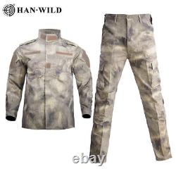 Hunting Suit Pants+Coats Combat Uniform with Shirts Military Camouflage Suit