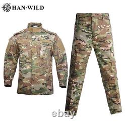 Hunting Suit Pants+Coats Combat Uniform with Shirts Military Camouflage Suit
