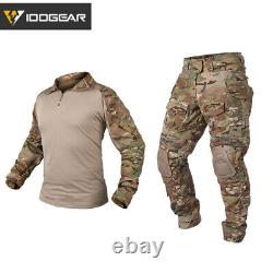 IDOGEAR G3 Combat Uniform Set Shirt & Pants BDU Airsoft Clothing Camo Military