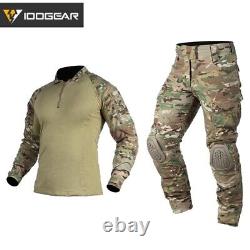 IDOGEAR G4 Tactical Military Suits Men's Shirts Cargo Pants Combat Uniform Camo