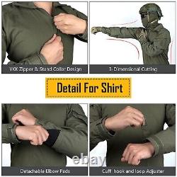 IDOGEAR Men G3 Assault Combat Uniform Set with Knee Pads Multi-camo Camouflag