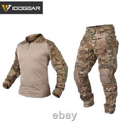 IDOGEAR Men's Combat Shirts Pants Military Sets US Army G3 Hunting Camo Uniform