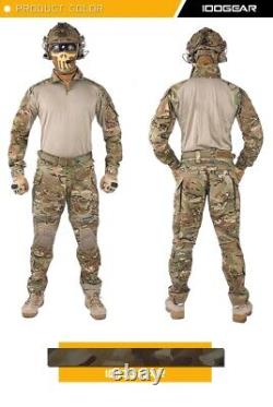 IDOGEAR Men's Combat Shirts Pants Military Sets US Army G3 Hunting Camo Uniform