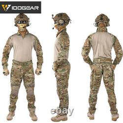 IDOGEAR Men's Combat Shirts Pants Military Sets US Army G3 Hunting Camo Uniform