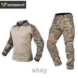 IDOGEAR Men's Tactical Shirt Pants Army Military G3 Combat SWAT BDU Camo Uniform