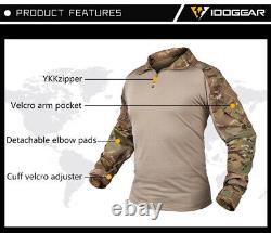 IDOGEAR Men's Tactical Shirt Pants Army Military G3 Combat SWAT BDU Camo Uniform