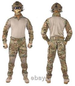 IDOGEAR Mens G3 Tactical Army Combat T-shirt Pants BDU GEN3 Uniform Airsoft Camo