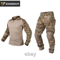 IDOGEAR Mens T-shirt Pants Tactical G3 Army Combat Outdoor Hunting BDU Uniform