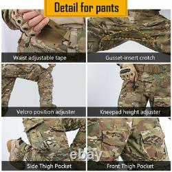 IDOGEAR Mens T-shirt Pants Tactical G3 Army Combat Outdoor Hunting BDU Uniform