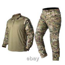 IDOGEAR SWAT Mens US Army Shirt Pants Military Tactical Combat Suit Camo Uniform