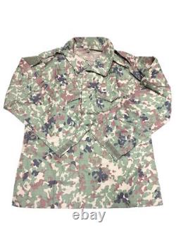 JSDF Camouflage Uniform Set Top Pants Belt Size 3A Ripstop Fabric