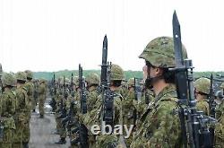 JSDF Camouflage Uniform Set Top Pants Belt Size 3A Ripstop Fabric