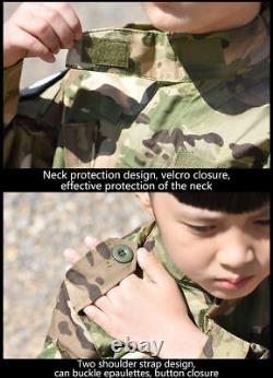 Kids Military Tactical Uniform Hunting Clothing Sets Camouflage Jackets Suit