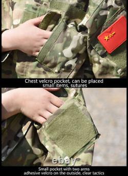 Kids Military Tactical Uniform Hunting Clothing Sets Camouflage Jackets Suit