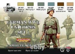 LIFECOLOR GERMAN WWII UNIFORMS CAMOUFLAGE SET. 1 cod. CS04