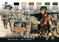 LIFECOLOR GERMAN WWII UNIFORMS CAMOUFLAGE SET. 2 cod. CS05