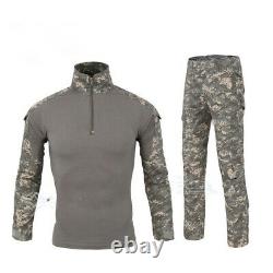 MEN Army G3Combat Uniform Shirt&Pants Set Military Airsoft MultiCam Camo BDU UK