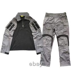 Man Military Clothing Sets Camouflage T-shirts Tactical Uniforms BDU Combat Suit