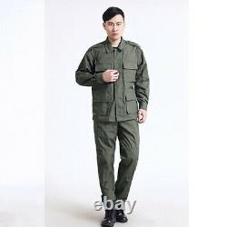 Men Army Tactical Military Uniform Camouflage Print Combat Hunting Army Suit