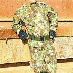 Men Camouflage Military Uniform Suit Sets Army Jacket Pants Tactical Outdoors