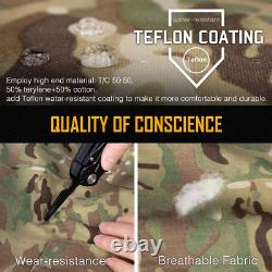 Men G3 Assault Combat Uniform Set with Knee Pads Multicam Camouflage Tactical Ai