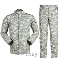 Men Jacket Pants Set Military Coat Tactical Trousers Combat Uniform Army Outdoor