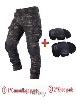 Men Military Uniform Tactical Combat Multicam Camouflage Hunting Shirts Pants
