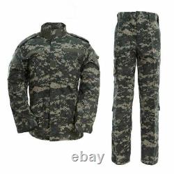 Men Uniform Camouflage Suit Black Air Soft Paintball Equipment Microfiber Clothe