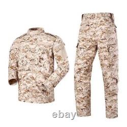 Men Women Outdoor Camping Fishing Sets Tactical Camouflage Military Clothes