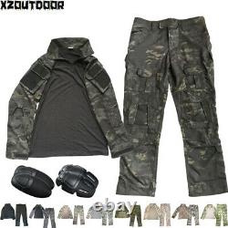 Men's Army Military Tactical Shirt Pants Airsoft Combat Uniform BDU Camo Sets