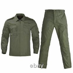 Men's Camouflage Suit Combat Tactical Army Cloth Military Uniforms Gear Uniform