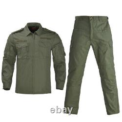 Men's Camouflage Suit Tactical Military Suits Top+pants Outdoor Camping Clothing