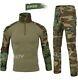 Men's Military Forces Tactical Frog Suit Tops Pants Tactical Bdu Uniform 2pcs