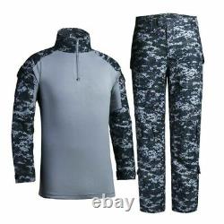 Men's Tactical Shirt Pants Airsoft Military Combat Army BDU Hunting Uniform Camo