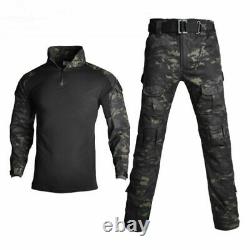 Men's Tactical Shirt Pants Airsoft Military Combat Army BDU Hunting Uniform Camo