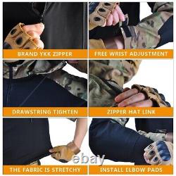 Men's Tactical Shirt Pants US Army G3 Combat GEN3 Hunting BDU Camo Uniform Suits