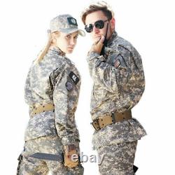 Mens Airsoft Military Tactical Combat BDU Uniform Jacket Pants Suits Sets SWAT
