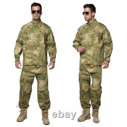Mens Army Tactical Combat Jacket Pants Military Suits Sets BDU Uniform SWAT Camo