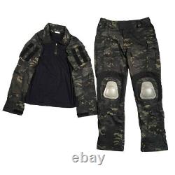 Mens GEN3 Combat Shirts Pants Camouflage Military BDU Tactical Uniform Knee Pads
